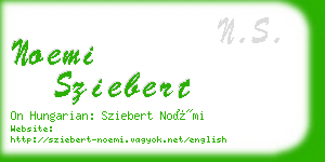 noemi sziebert business card